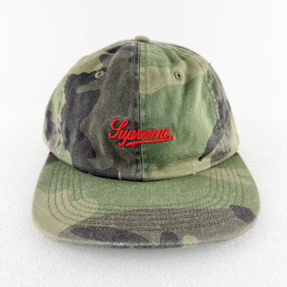 Supreme Script 6-Panel 'Woodland Camo' Cap (SS17)