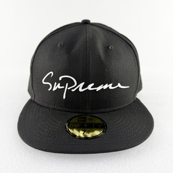 Supreme New Era 'Classic Script-Black' Fitted