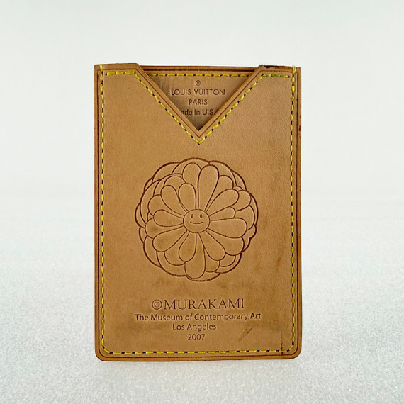 Louis Vuitton Murakami 'MCA' Leather Card Holder