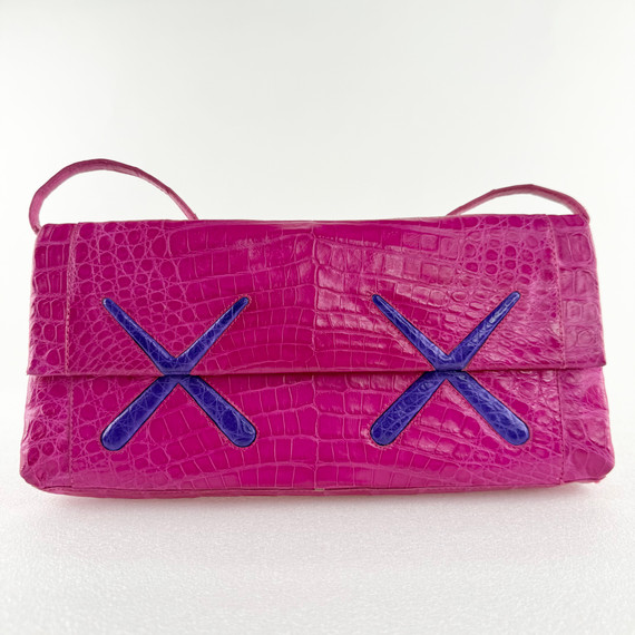 KAWS x Nancy Gonzalez Gotham Crocodile Clutch