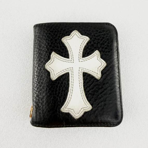 Chrome Hearts Dr. Digiacomo Leather Cross Bi-Fold