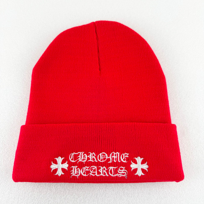 Chrome Hearts Logo Beanie 'Red'