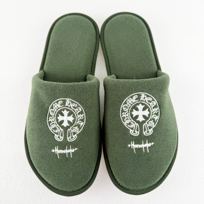 Chrome Hearts Honolulu Horseshoe Slippers 'Green'