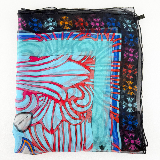 Chrome Hearts Silk Mapplethorpe Scarf