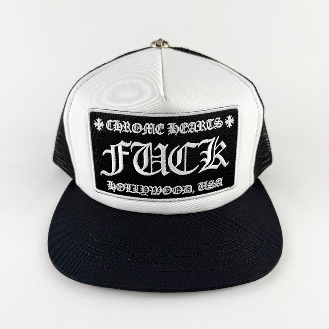 Chrome Hearts FUCK Hollywood Trucker Cap