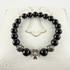 Chrome Hearts Onyx Bead Bracelet
