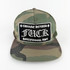 Chrome Hearts FUCK Hollywood Trucker Cap Camo