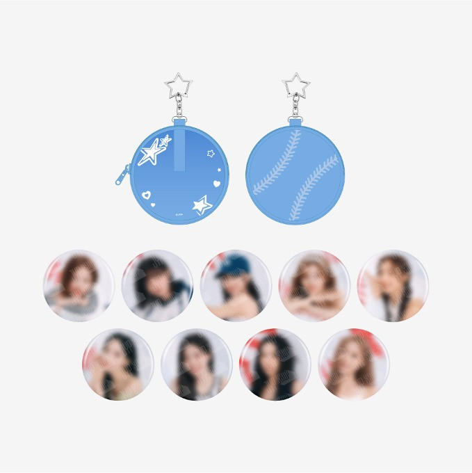 TWICE - 'HOME 9ROUND' CAN BADGE POUCH SET (NAYEON) - interAsia