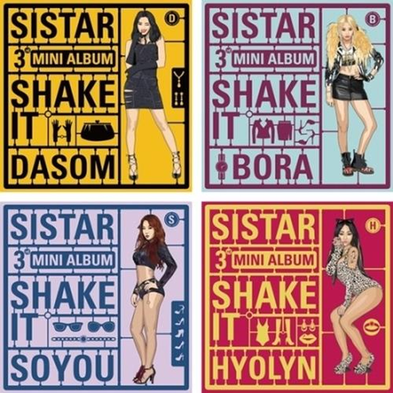 Sistar - 3rd Mini Album / Shake It (Ver. Random) - interAsia