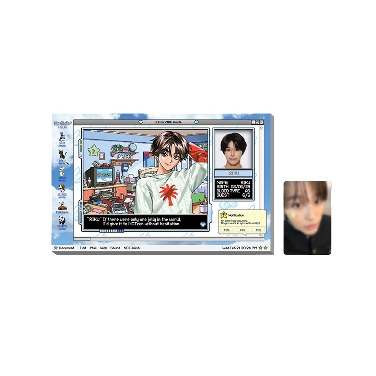NCT WISH LOG in SEOUL MD リク NCT WISH Riku LOG In Official MD CHARACTER BAG only NO PHOTO