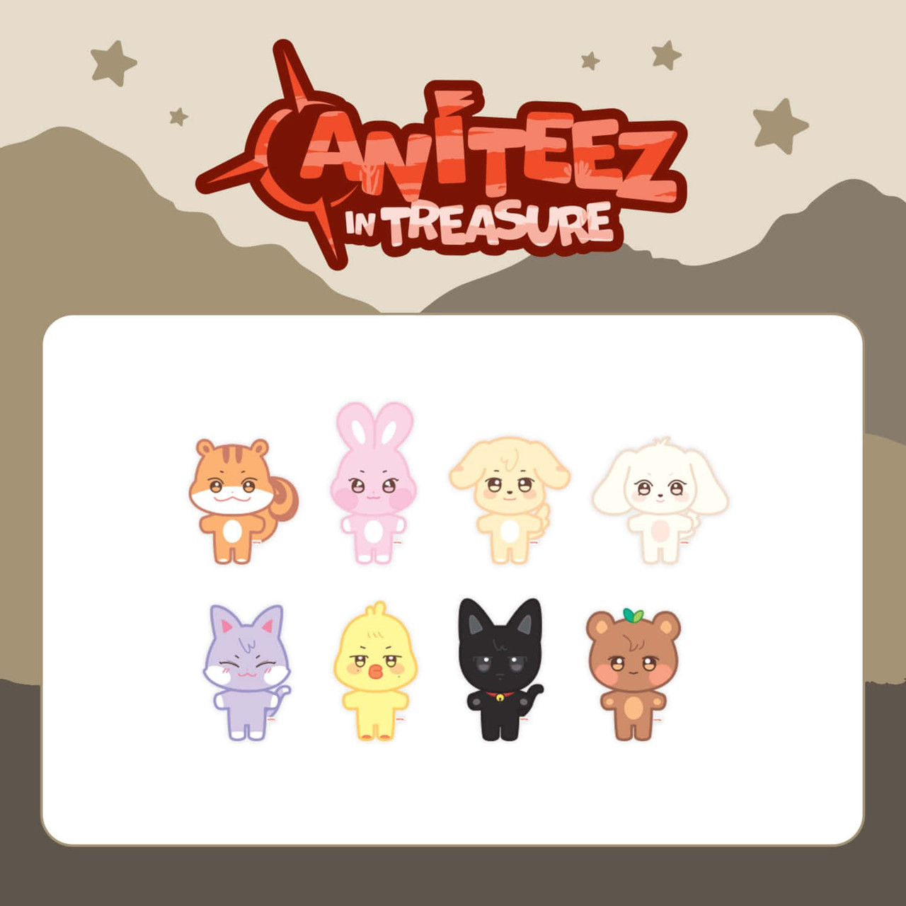 ATEEZ - [ANITEEZ IN TREASURE] MD : PLUSH DOLL (JJONGbear