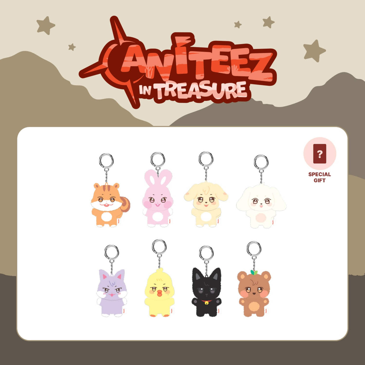 ATEEZ - [ANITEEZ IN TREASURE] MD : MINI PLUSH (WOOYOnyang) - interAsia