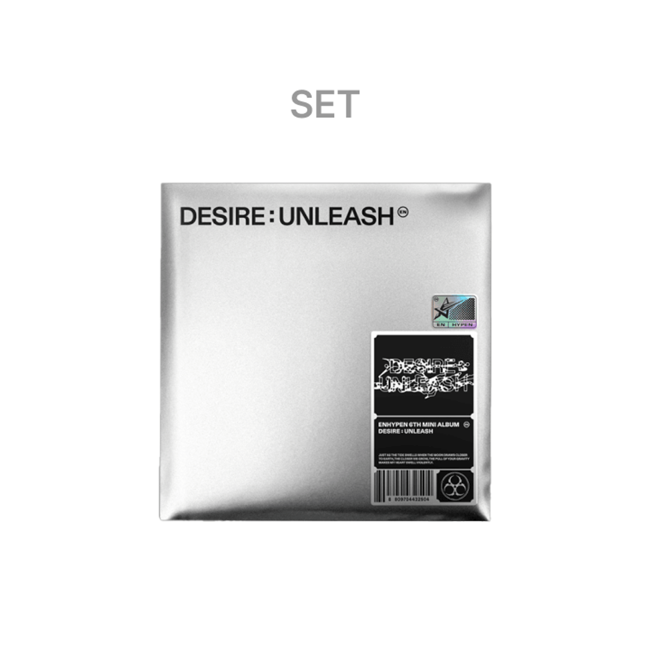 ENHYPEN DESIRE:UNLEASH ENGENEver 未開封 40枚 ENHYPEN - DESIRE : UNLEASH (ENGENE ver.) (Set) + Weverse