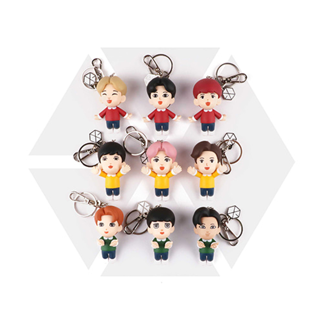 EXO  FIGURE KEYRING  and  Mini Mirror