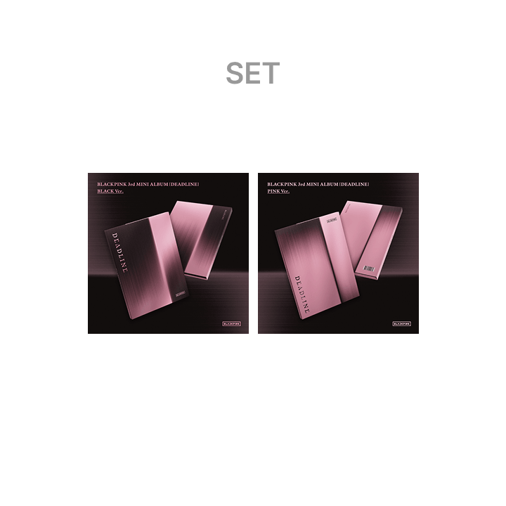BLACKPINK - 3rd MINI ALBUM [DEADLINE] BLACK Ver. + PINK Ver. Set +