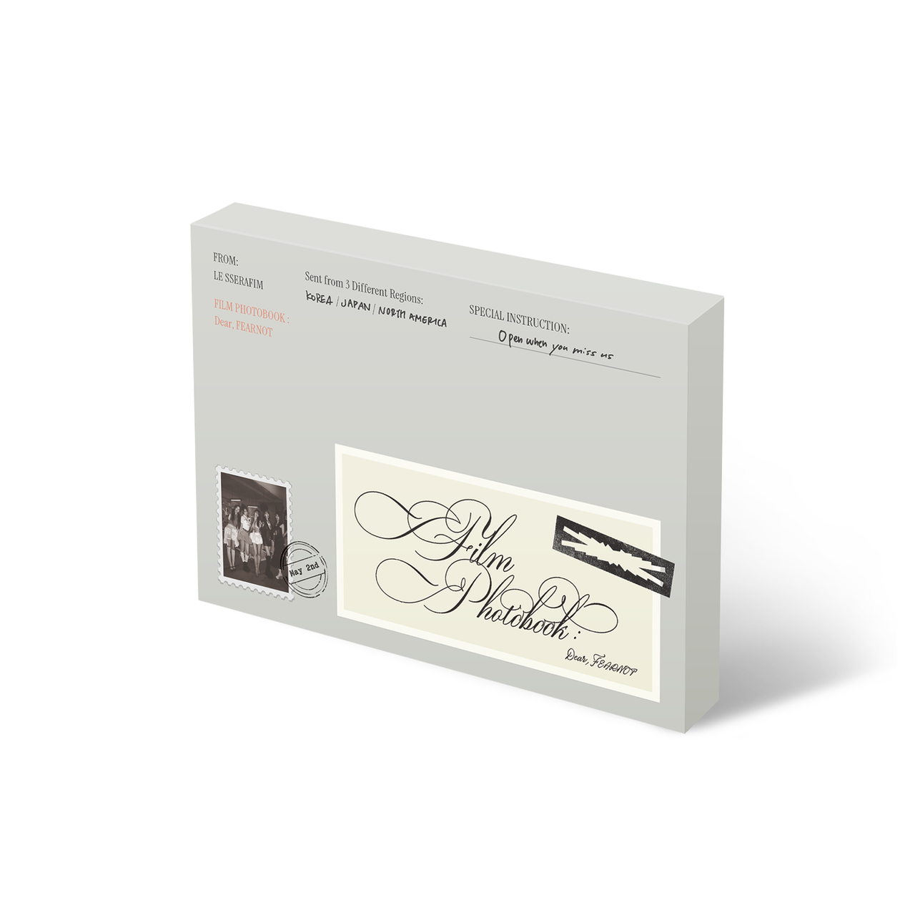 LE SSERAFIM - 'FILM PHOTOBOOK : Dear, FEARNOT' + PHOTO MAGNET SET