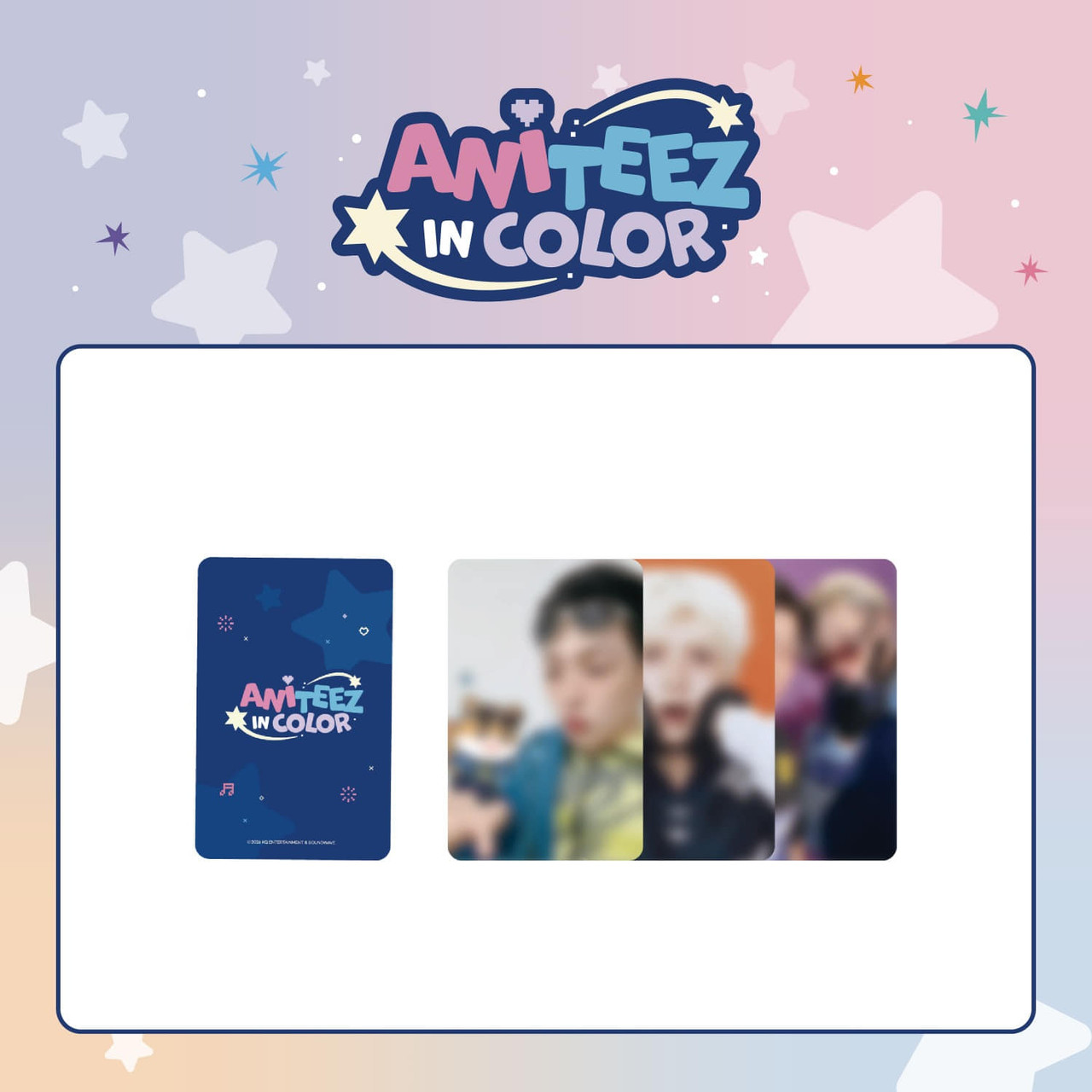 ATEEZ - 'ANITEEZ IN COLOR' MD : RANDOM TRADING CARD - interAsia
