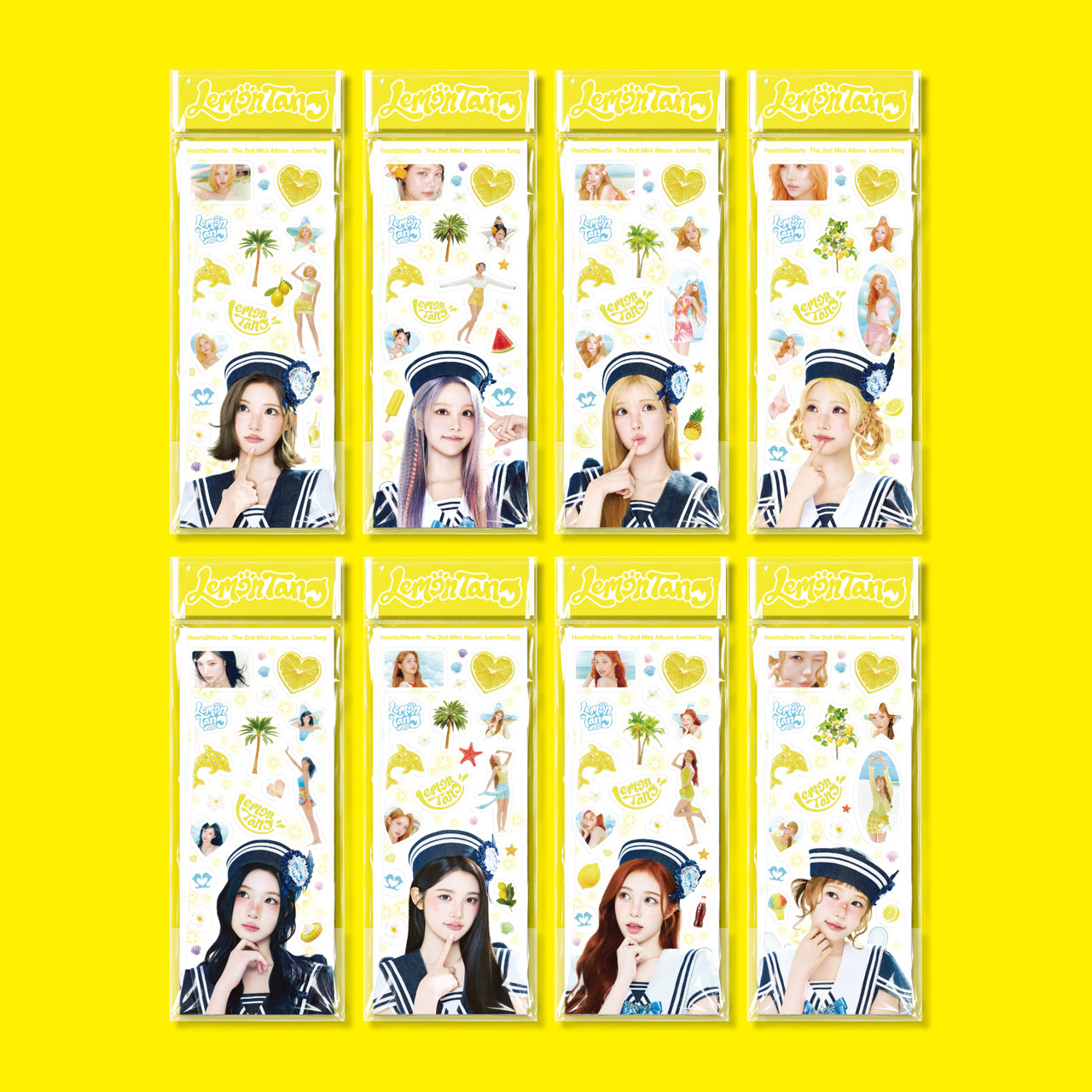 Hearts2Hearts - 2nd Mini Album [Lemon Tang] (Sticker Ver.) (8types