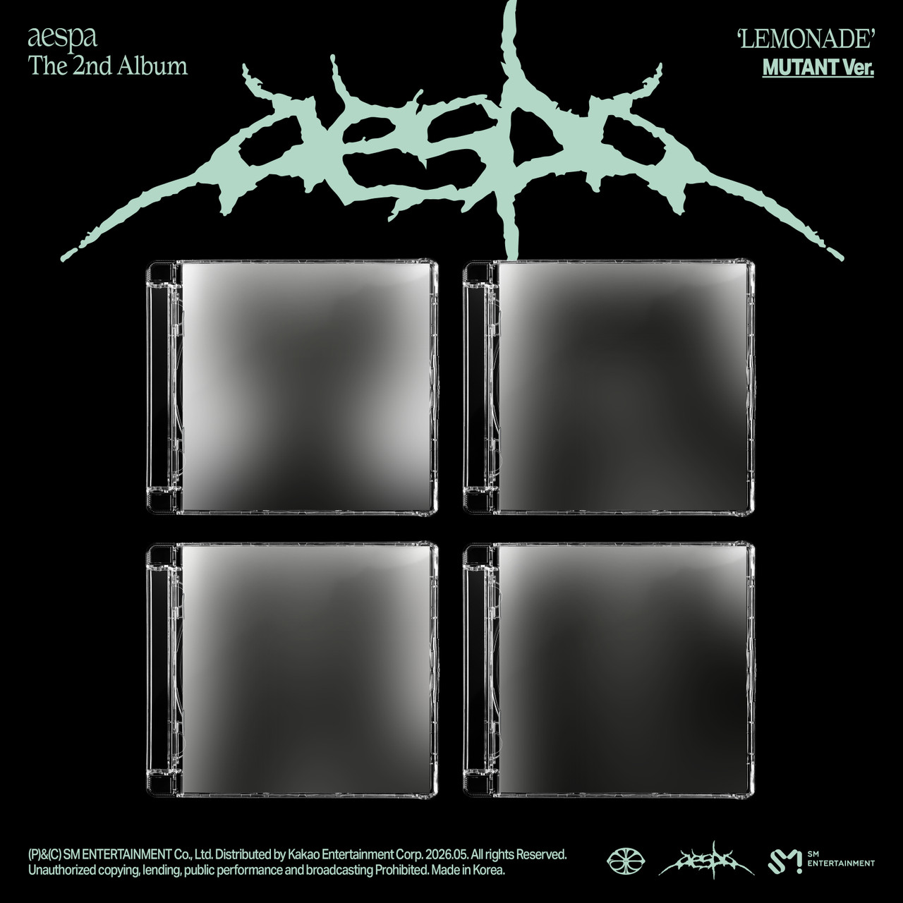 LUCKY DRAW2] aespa - 2ND ALBUM [LEMONADE] (MUTANT Ver.) (4types
