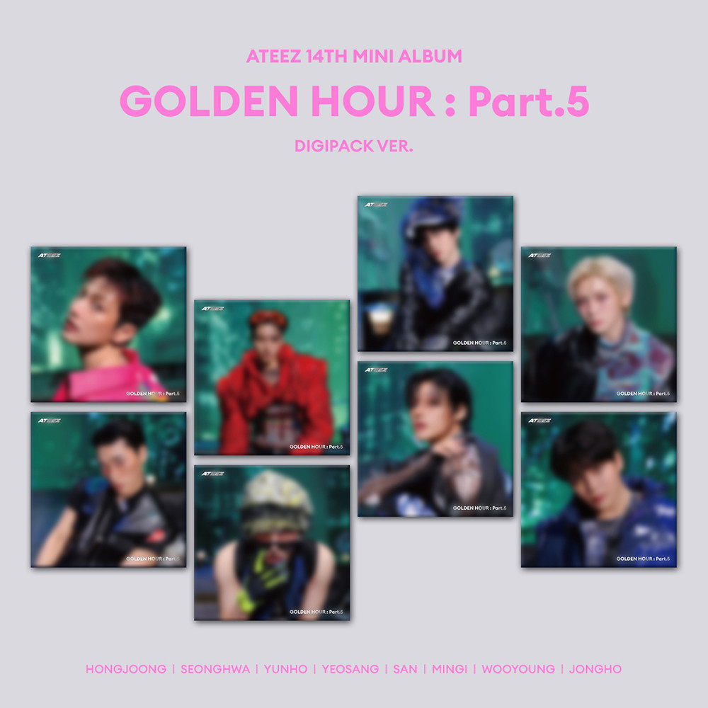 LUCKY DRAW] ATEEZ - 14th Mini [GOLDEN HOUR : Part.5] (DIGIPACK VER