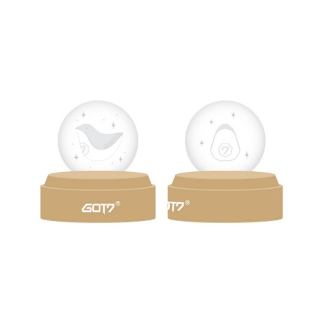 GOT7 - 2019 WORLD TOUR KEEP SPINNING OFFICIAL GOODS [GLASS BALL MOOD LIGHT]