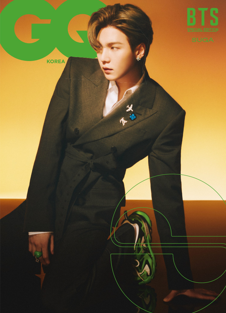 匿名配送　BTS GQ ドイツ　年間購読　限定特典　トレカ　SUGA ユンギ 22/01] GQ - BTS (Type d)[Cover by SUGA] - interAsia