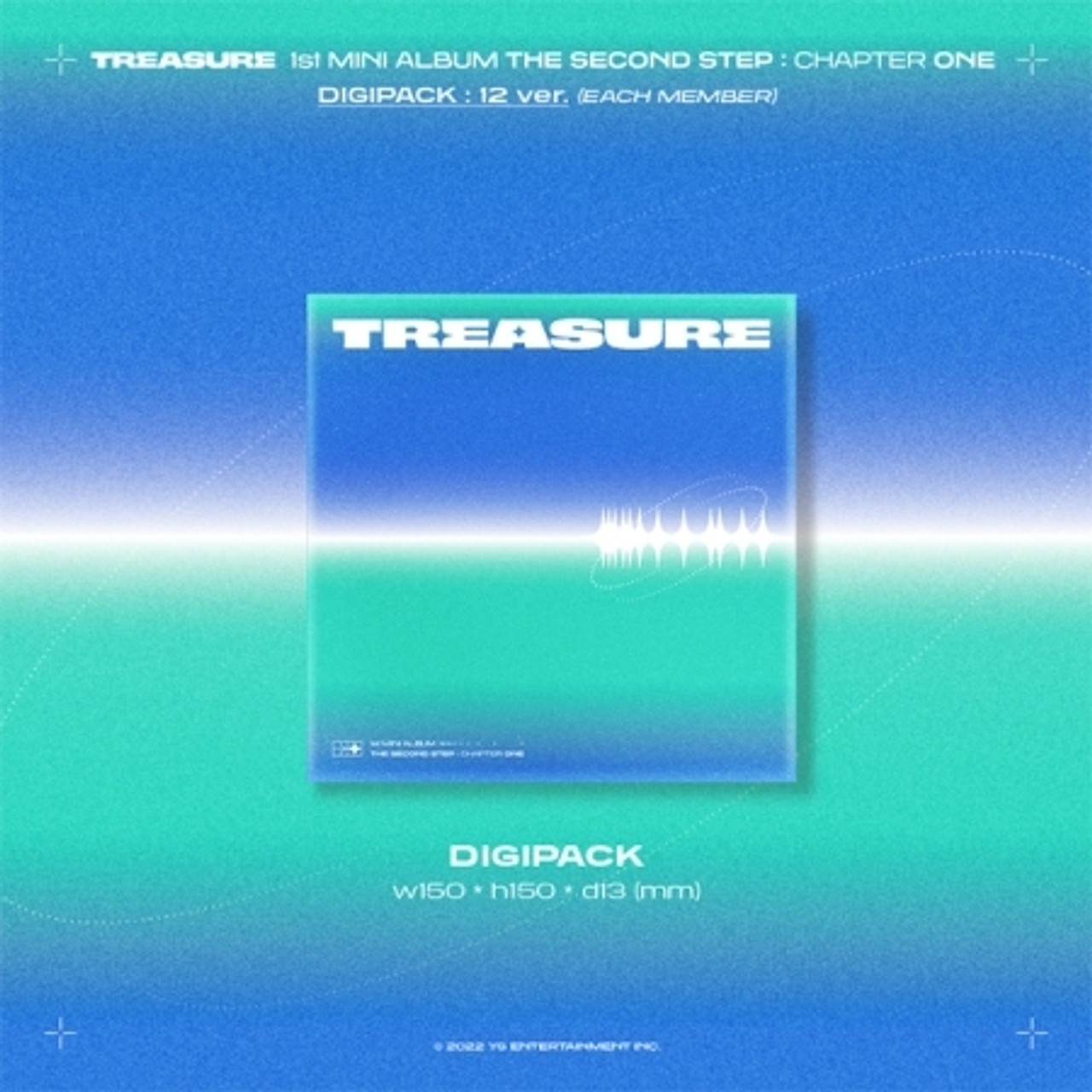  TREASURE  1st MINI ALBUM THE SECOND STEP   CHAPTER ONE DIGIPACK Random ver  and benefit with weverse shop gift