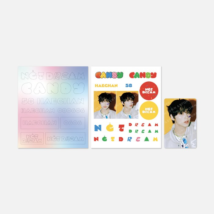 NCT DREAM - FANLIGHT DECO STICKER SET [Candy] (Haechan ver