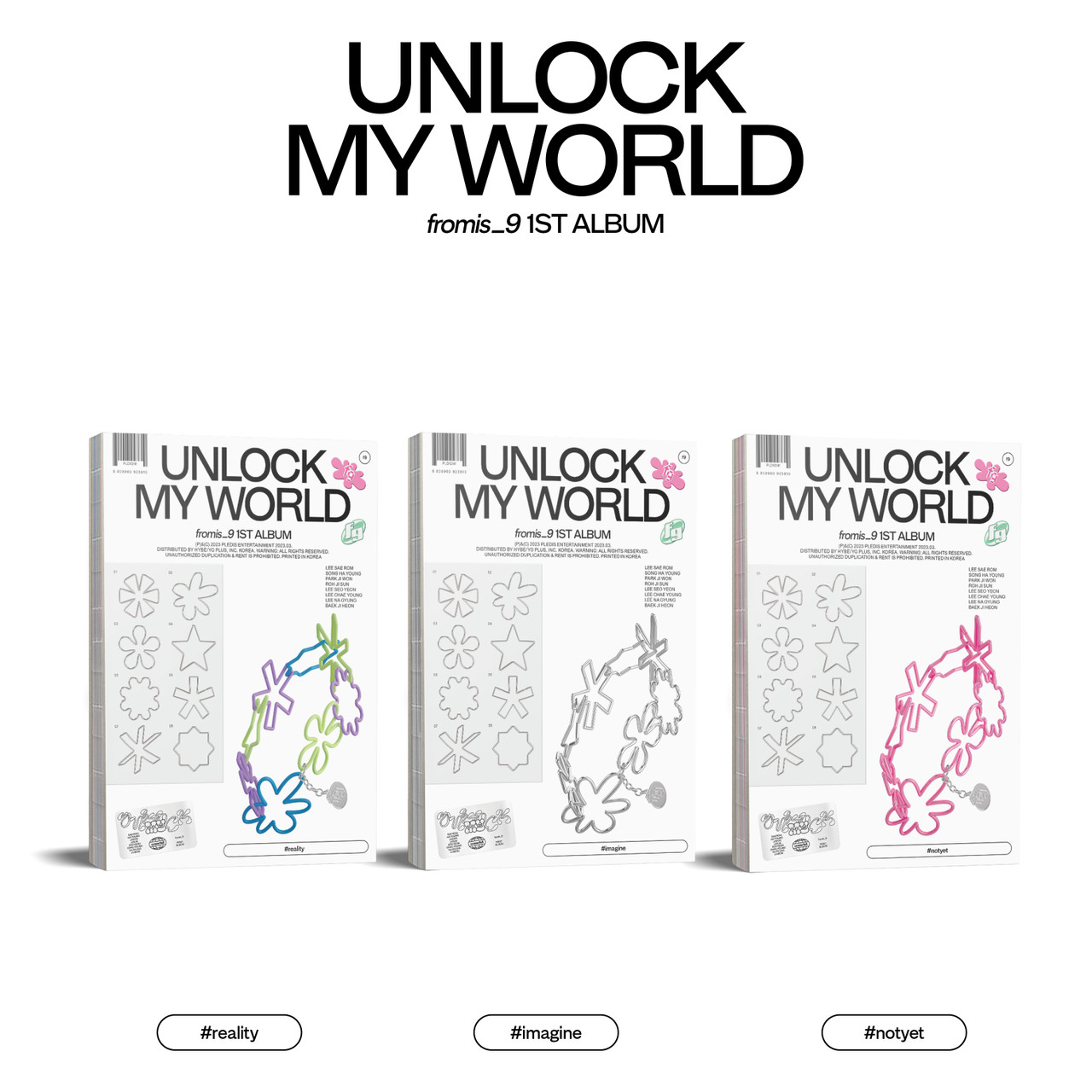 fromis_9 - 1st ALBUM [Unlock My World] (Random ver.) - interAsia