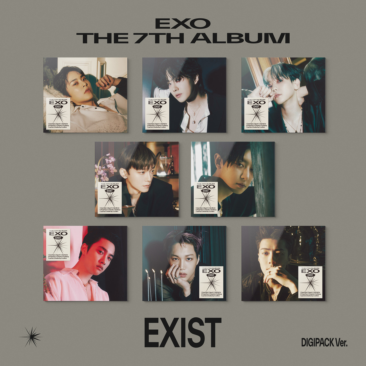 EXO  7th Full Album EXIST Digipack Random Ver