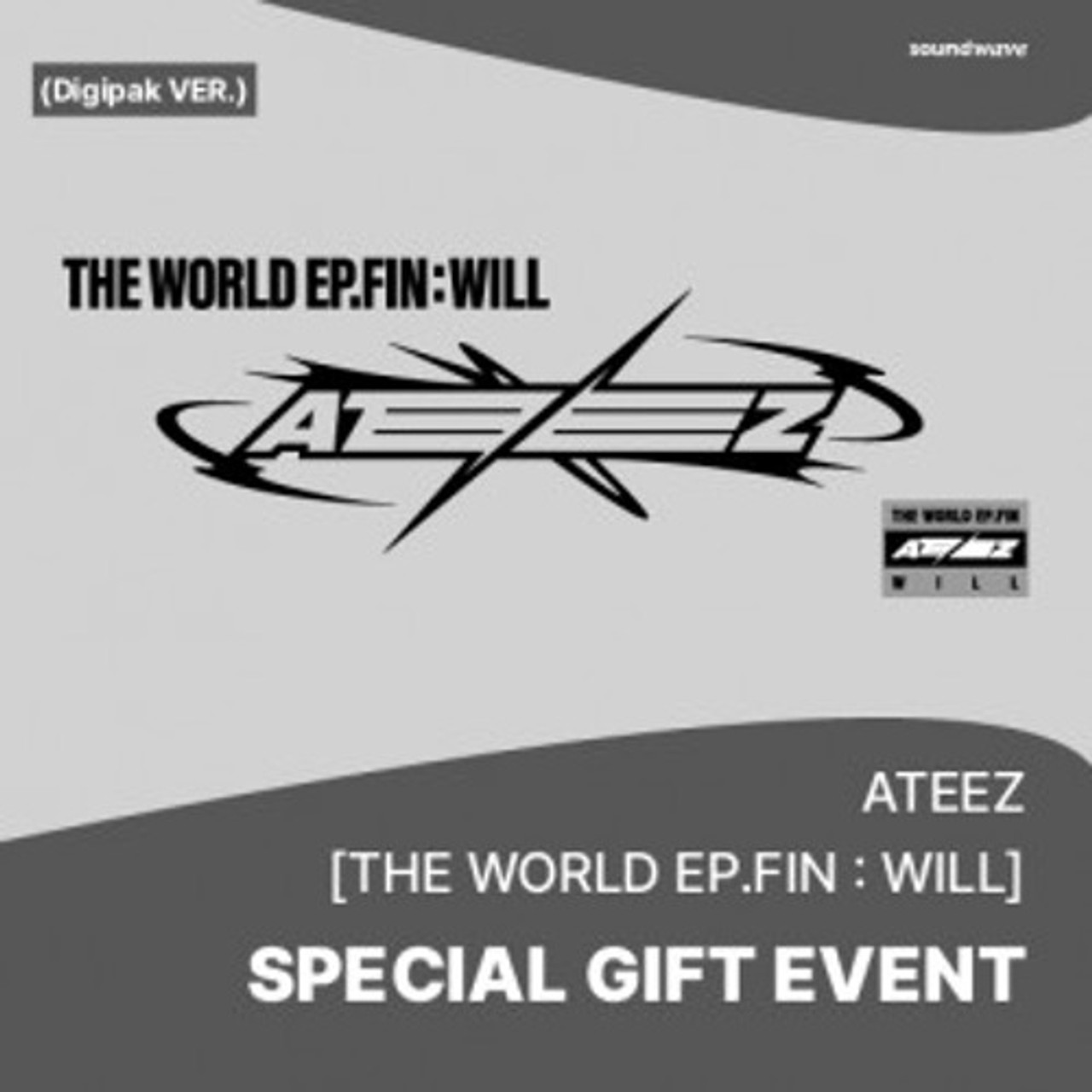 ATEEZ - 2nd Full Album [THE WORLD EP.FIN : WILL] (Digipak Random Ver.) +  Random Photocard (SW) - interAsia