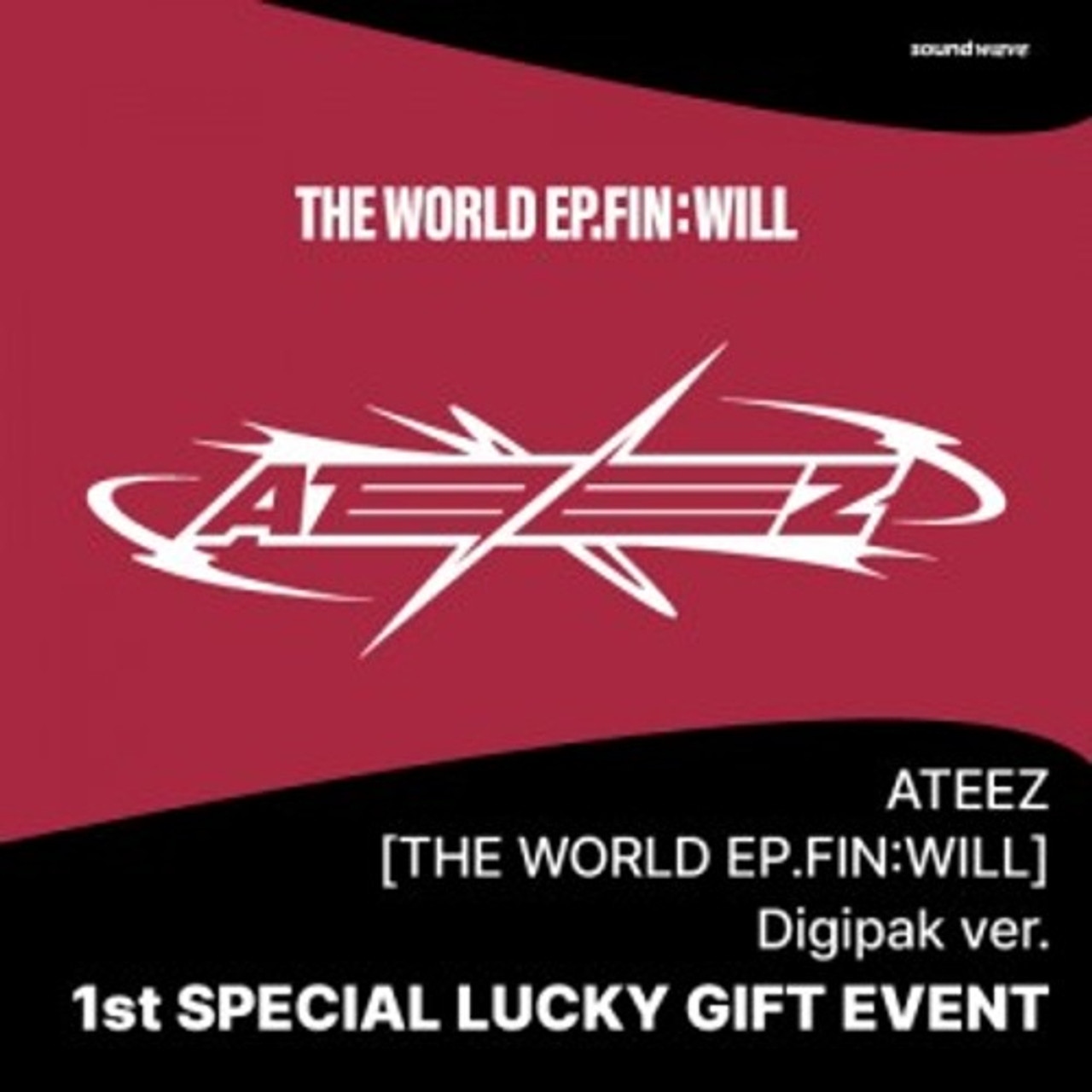 [LUCKY GIFT EVENT] ATEEZ - 2nd Full Album [THE WORLD EP.FIN : WILL]  (Digipak Random Ver.) + Random Photocard (SW)