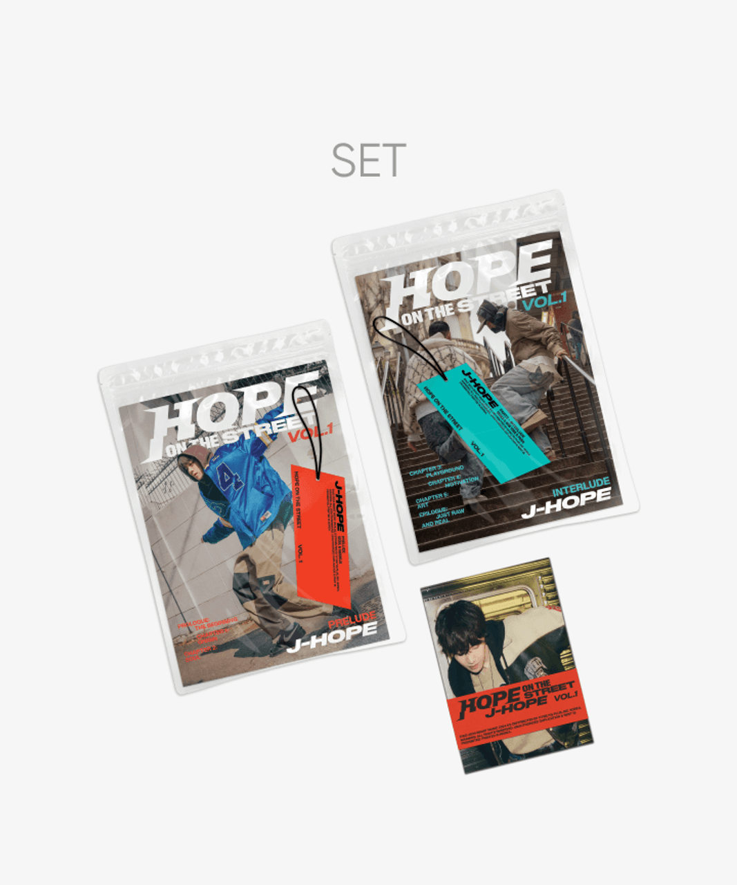 j-hope (BTS) - 'HOPE ON THE STREET VOL.1' (Set) + 'HOPE ON THE STREET  VOL.1' (Weverse Albums ver.) Set + Weverse Gift (WS)