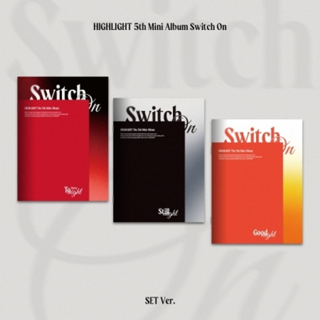 HIGHLIGHT  THE 5th MINI ALBUM  Switch On Photobook Random ver