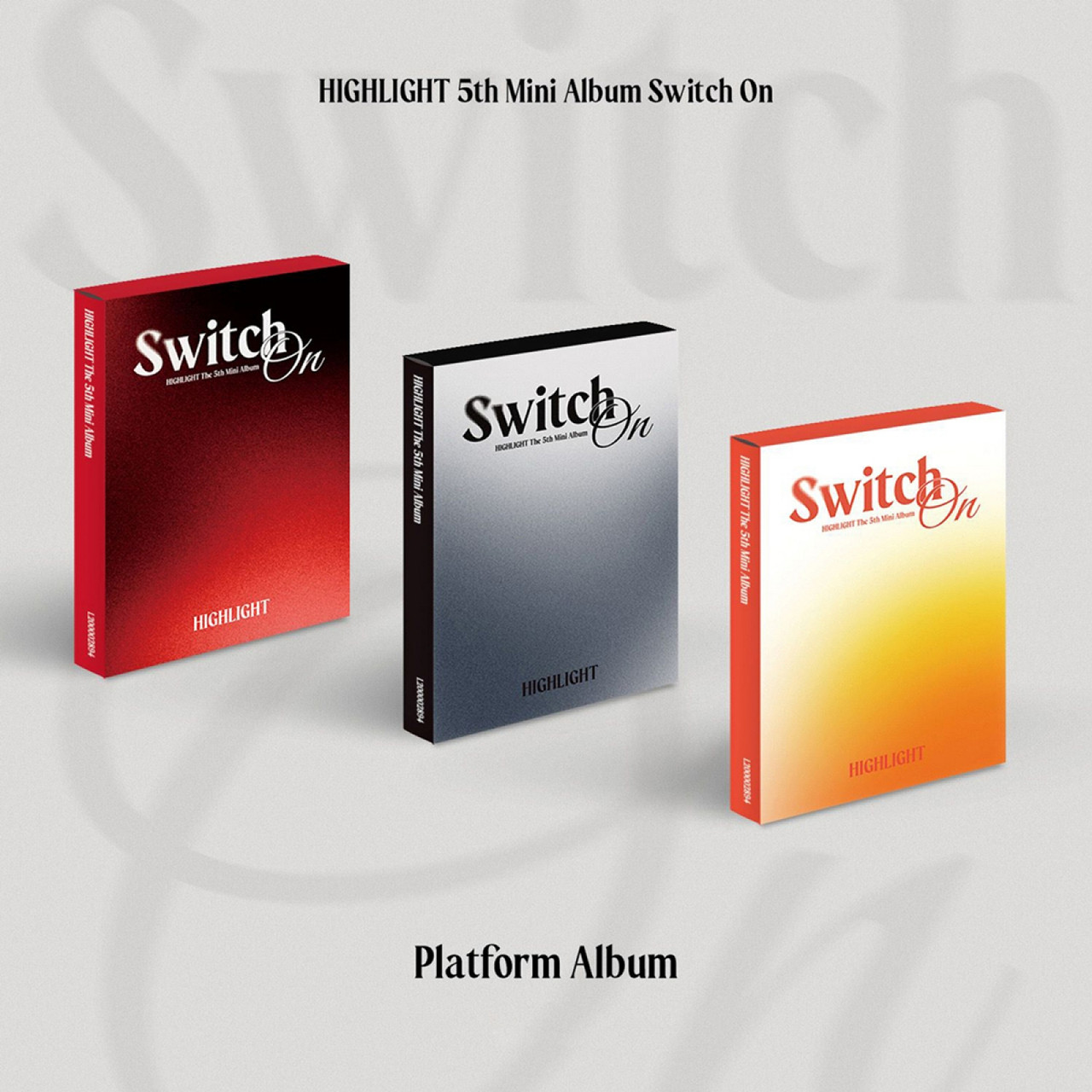 HIGHLIGHT - THE 5th MINI ALBUM [Switch On] Platform ver (Random ver) -  interAsia