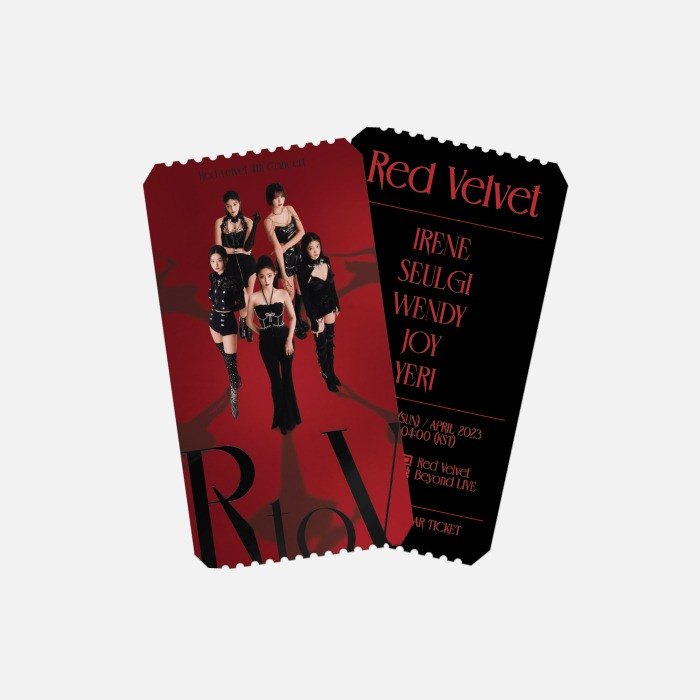 Red Velvet - 4th Concert : 'R to V' ID CARD + SPECIAL AR TICKET