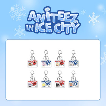 ATEEZ X ANITEEZ - [ANITEEZ IN ICE CITY] MD 06. HOCKEY PLAYER CARD ACRYLIC KEYRING (HETmongi)