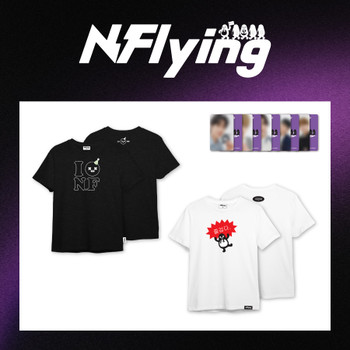 N.Flying - debut 10th Anniversary POP-UP OFFICIAL MD : GRAPHIC T-SHIRT (CHARCOAL ver.)