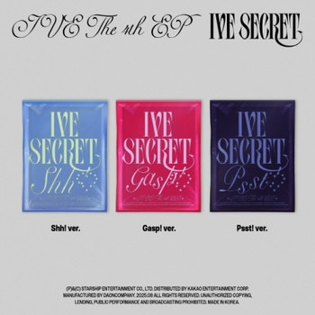 IVE - THE 4TH EP [IVE SECRET] (Shh! ver. / Gasp! ver. / Psst! ver.) (3types Random Ver.) + Random Photocard (Starship Square)