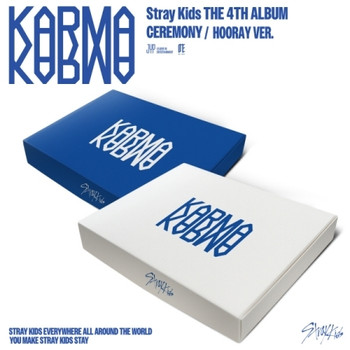 [POP UP LUCKY DRAW]Stray Kids - 4TH ALBUM [KARMA] (CEREMONY VER./ HOORAY VER.) (2types Random Ver.) + Random Photocard (SW)