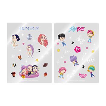 KPOP DEMON HUNTERS - OFFICIAL LIGHT STICK DECO STICKER PACK (SAJA BOYS Ver.)