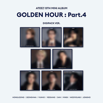 ATEEZ - [GOLDEN HOUR : Part.4] (DIGIPACK VER.) (8types Random Ver.) + Random Photocard (APPLE MUSIC)