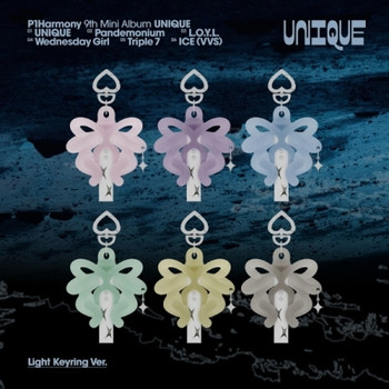 P1HARMONY - 9TH MINI ALBUM [UNIQUE] (Light Keyring Ver.)(6types Random Ver.) + Random Photocard (APPLE MUSIC)