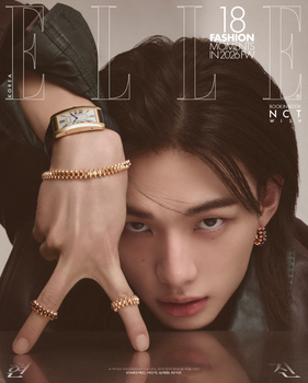 HYUNJIN (Stray Kids) - APRIL 2026 [ELLE] (G ver.) (BOOK-IN-BOOK COVER : NCT WISH RYO)