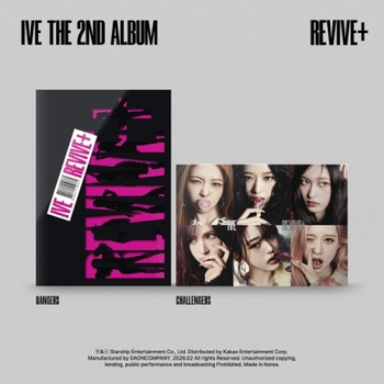[LUCKY DRAW] IVE - THE 2ND ALBUM [REVIVE+] (BANGERS ver./ CHALLENGERS ver.) (2types Random Ver.) + Random Photocard (SW)