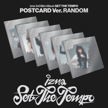 [LUCKY DRAW] izna - 3rd Mini Album [SET THE TEMPO] POSTCARD Ver. (6types Random Ver.) + Random Photocard (APPLE MUSIC)