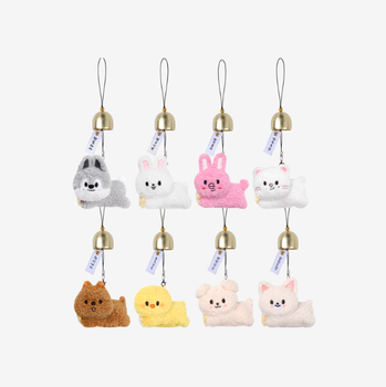 Stray Kids - SKZOO PLUSH DOOR BELL KEYRING - RUN IT (Wolf Chan)