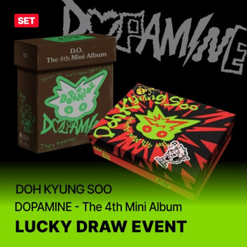 [POP UP LUCKY DRAW] D.O - The 4th Mini Album [DOPAMINE] (FIZZ ver. / POP ver.) (SET) + Random Photocard (SW)