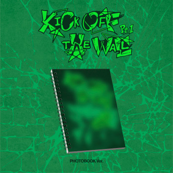 KickFlip - 5th Mini Album [KICK OFF THE WALL Pt.1] (PHOTOBOOK Ver.) + Random Photocard (MAKESTAR)