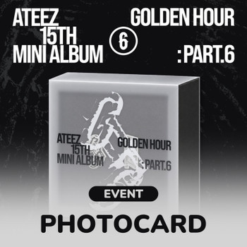 ATEEZ - 15TH MINI ALBUM [GOLDEN HOUR : Part.6] (EARPHONE CHARM VER.) + Random Photocard (WM)